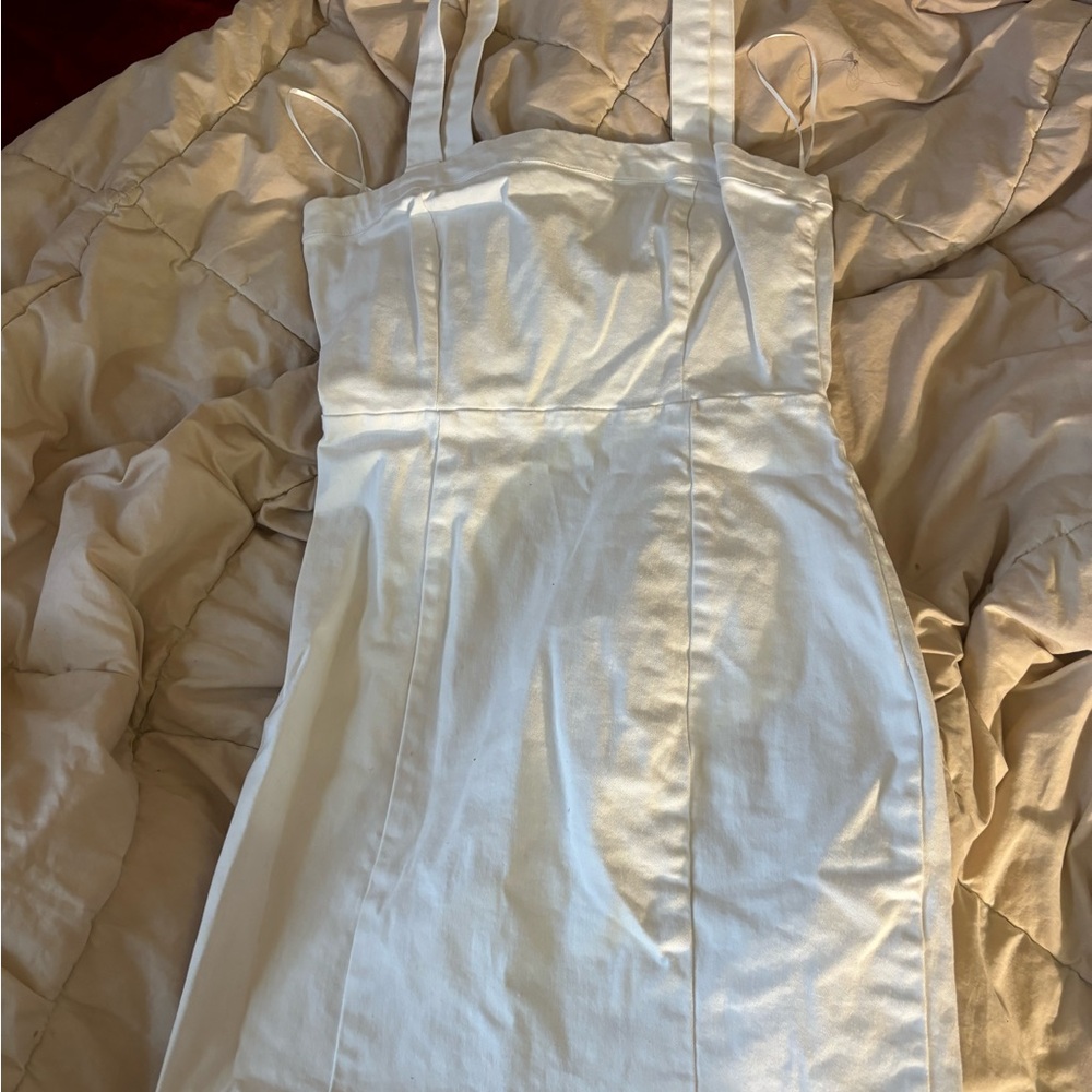 White Denim Dress